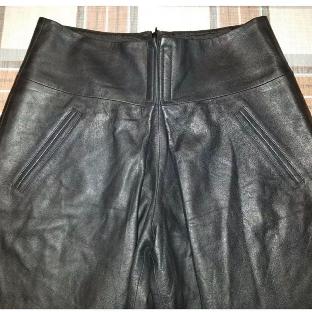 VERONICABEARD Leather Gaucho Shorts - Picture 4 of 7